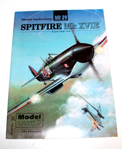 Model card spitfire mk - model, 1:33
