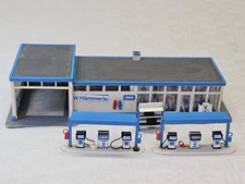 KIBRI 38544 H0 TANKSTELLE ARAL fertig gebaut SAMMLER VINTAGE  MODELLBAHN MÄNGEL 