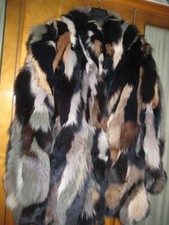 Pelzmantel blaufuchs echt pelz - blaufuchs,