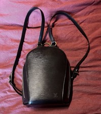 Louis Vuitton Epi Mabillon Rucksack 23x28x8 5cm Schwarz Leder Gebraucht  LV