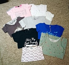 Mädchen, T-Shirt,  9tlg. Set