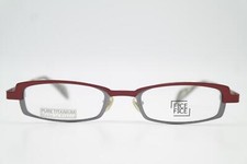 Brille Face a Face FLIRT 1 Titanium Rot Silber Eckig Brillengestell Neu