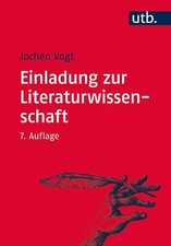 Einladung zur Literaturwissenschaft von Jochen Vogt (2016, Taschenbuch)