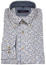 Casa Moda Hemd Casual Fit Button Down Print blau - ohne OVP