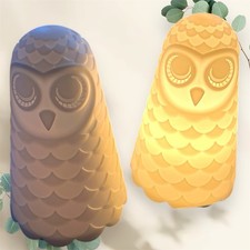 Ikea Solbo Eule Tischlampe Lampe Leuchte weiss 23 cm Top Zustand 