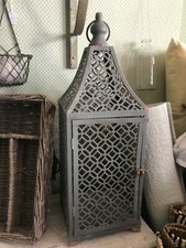 Alte Laterne - grau - Eisen -