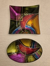 2 teilig Modernes Fusing Glas