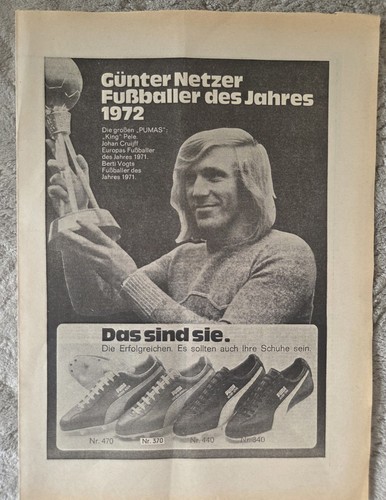 Günter netzer werbebild - werbebild, puma