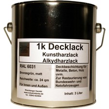 Kunstharz Lack RAL 6031 matt