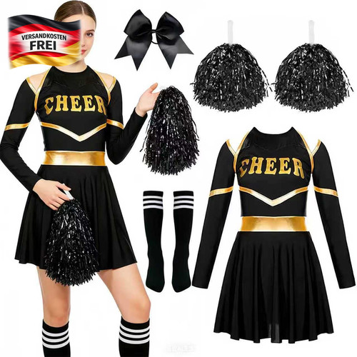 Cheerleader kostüm damen - kostüm, set