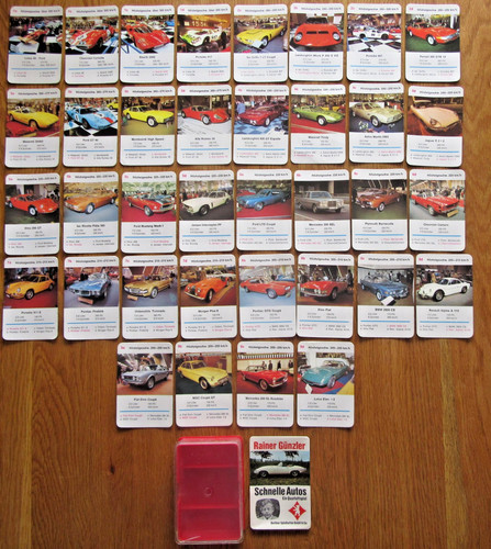 Autoquartett schnelle autos - autoquartett,