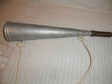 altes lautes Signalhorn L 41,5cm Schifffahrt Nebelhorn Messingmundstück