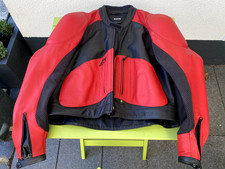 BMW Motorrad-Leder-Jacke "ProEmotion" rot-schwarz Größe 54