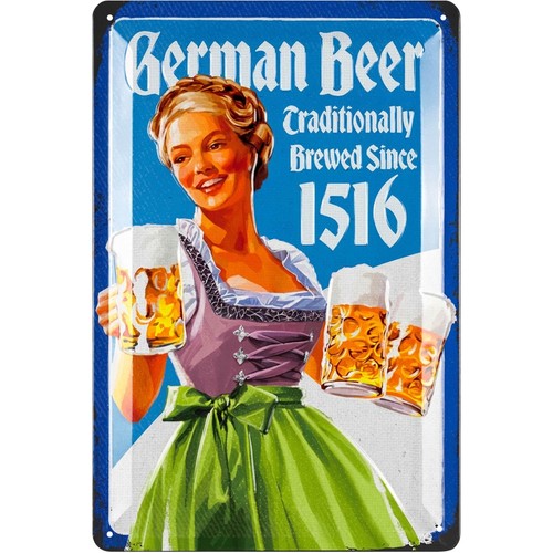 Retro blechschild deutsches - blechschild,