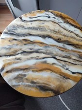 Beistelltisch rund epoxidharz - rund,