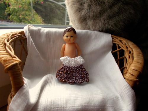 Puppenstube kleid puppe - puppenstube,, 7cm