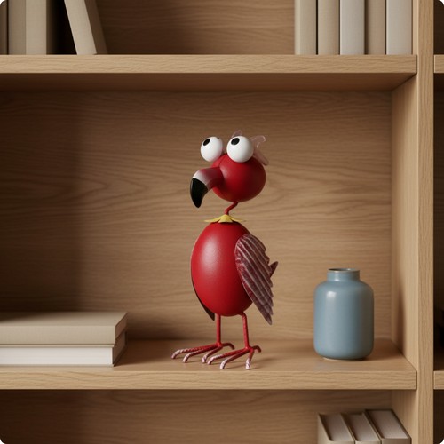 Flamingo figur stehend - flamingo-figur,
