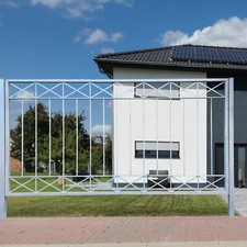 Gartenzaun Zaun Zaunelement Metall Modern  Crossline-Z100/200 Feuer verzinkt