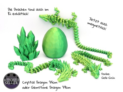 Crystal oder gemstone drache - crystal,