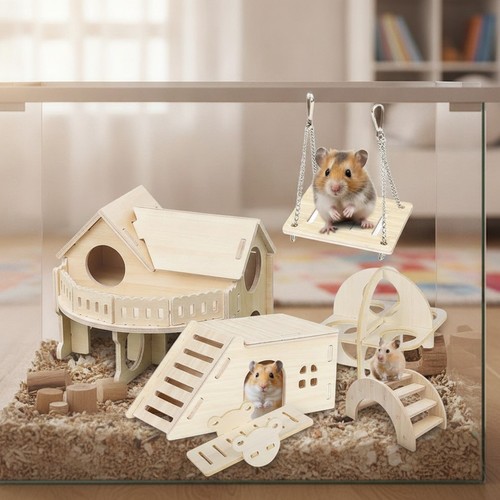 Hamster spielzeug set holz - hamster,