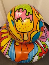 Wasserball Beachball Schwimmring im SET aufblasbar POP ART Bestway 91cm + 119cm