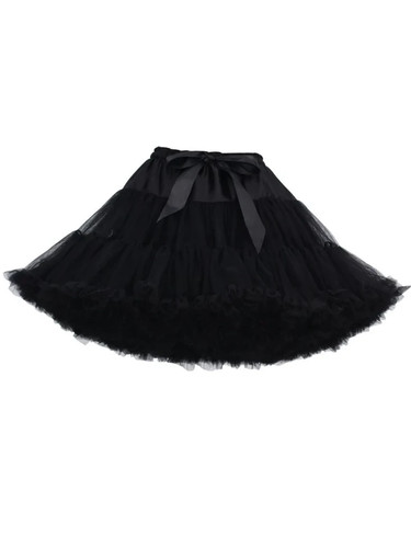 Petticoat schwarz neu und - in, schwarz,