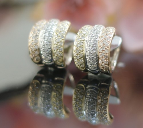 Diamanten creolen 585er - diamanten, /
