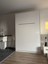 Schrankbett Bett SMART 120 x 200 m weiß Hochglanz smartbett