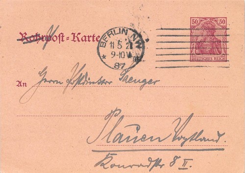 419162 germania rohrpost - dr,