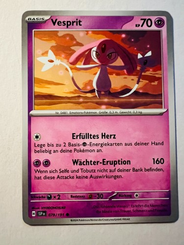 Pokemon karte vesprit - pokemon,