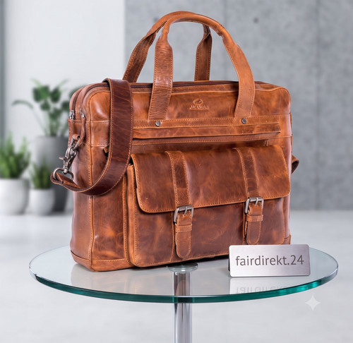 Almadih jan leder - leder, laptoptasche