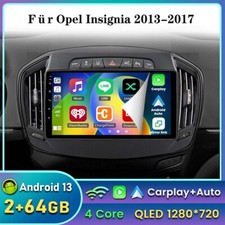 2+64GB 9" Für Opel Insignia A 2013-2017 Android 13 Carplay Autoradio FM GPS Navi