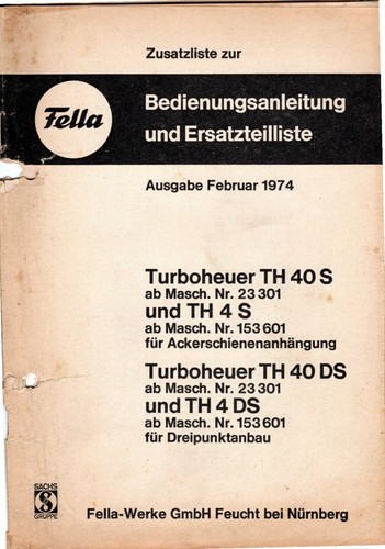Fella turboheuer th40s und - turboheuer, th4