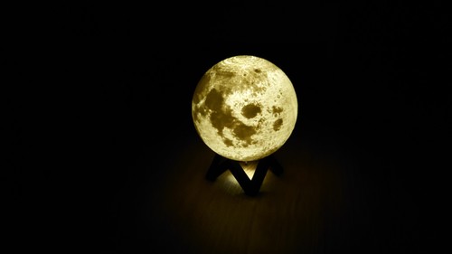 Led lampe planet mond - led,