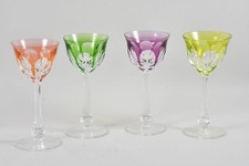 C26O09- 4x Weinglas bunt wohl Moser Lady Hamilton 