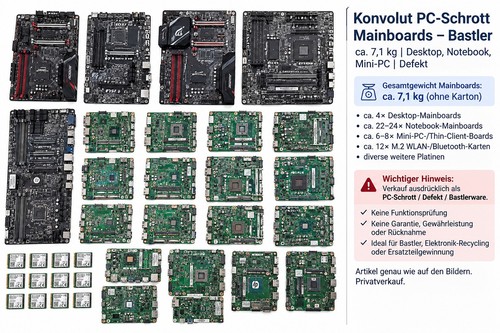 Konvolut schrott mainboards - konvolut, pc-schrott