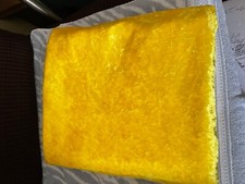 Dekostoff Pannesamt gelb - 150 x 200 cm - keine Gebrauchsspuren
