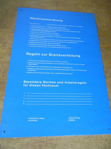 Pvc schild hinweisschild - pvc,