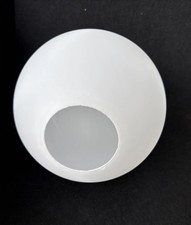 Lampenschirm Ersatz Kugel Glas Weiß matt Ø160mm Fassung ca. 58mm Lampenglas