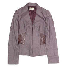 AIGNER Damen Blazer Jacke Lila UK 8
