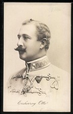 AK Porträt Erzherzog Otto von Österreich in Husarenuniform mit Orden 