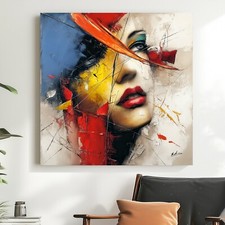 Leinwand Bild Abstrakt Frau