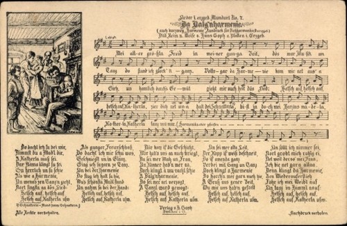 Lied balg nharmonie - lied, ak