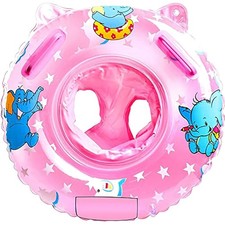 Baby Schwimmring Schwimmhilfe mit Sitz Elefanten Rosa Kleinkind
