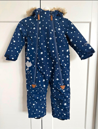 Schneeanzug blau weiß - 86, blau/weiß