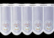 Kaffeegardine  Scheibengardine Küchengardine Bistrogardine 2 Breiten Angebot Neu