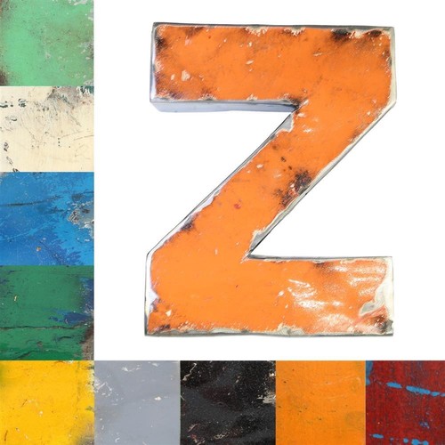 Vintage metallbuchstaben - metallbuchstaben, z