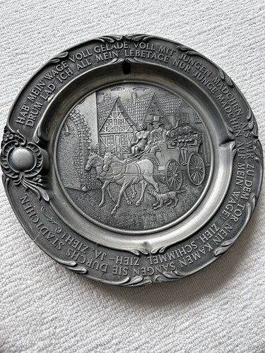 Zinn wandteller sammelteller - zinn,