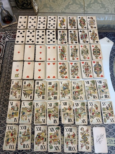 Antike spielkarten tarock aus - tarock,