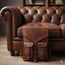 Leder tasche ziege laptop - leder,